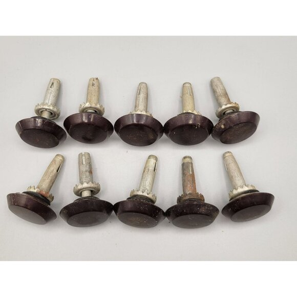 Bakelite Furniture Slides Remco Domes of Silence Vintage Set of 10 - Picture 3 of 8